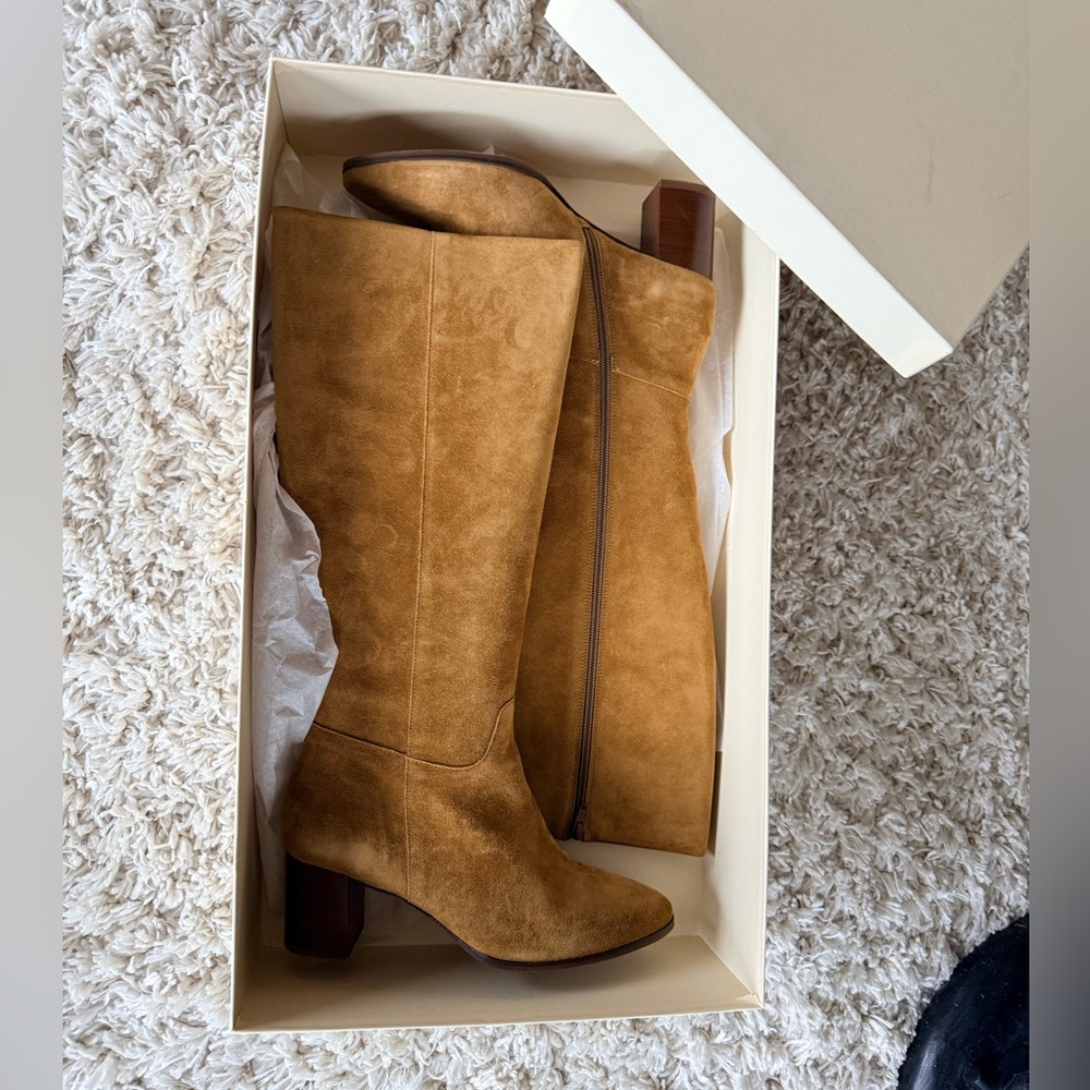 NEW IN BOX - Sezane Adele boots - tan - Size 9 or EU 40 - Picture 8 of 13